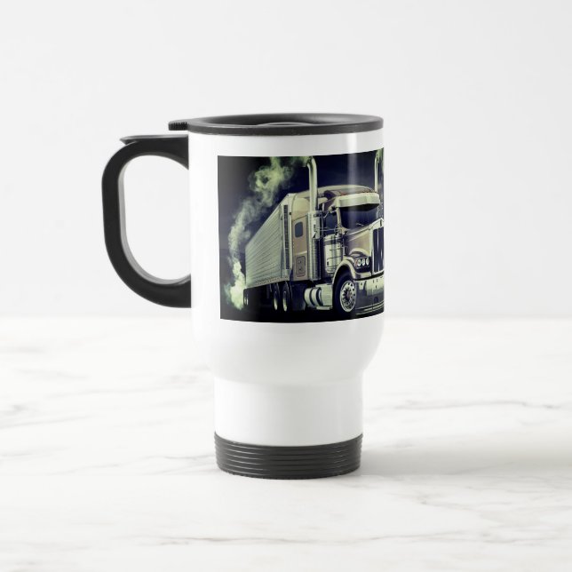 Coffee travel mug for the Truck Driving Pro (Left)