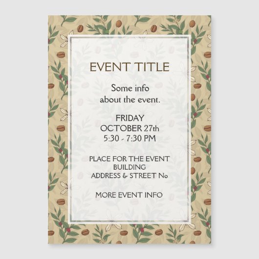 Coffee Tree Pattern (Front)