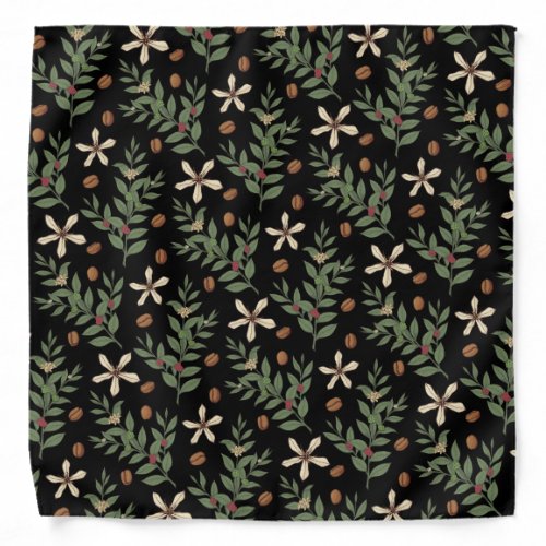 Coffee Tree Pattern Bandana