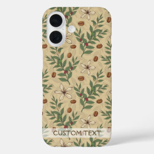 Coffee Tree Pattern iPhone 16 Case