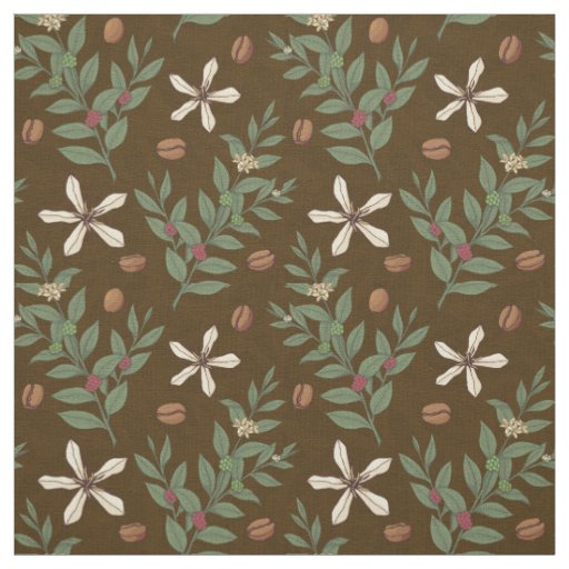 Coffee Tree Pattern Fabric