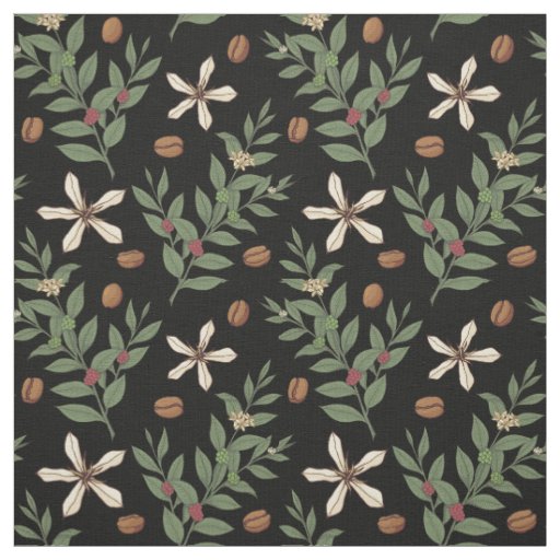 Coffee Tree Pattern Fabric