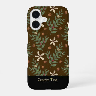 Coffee Tree Pattern iPhone 16 Case
