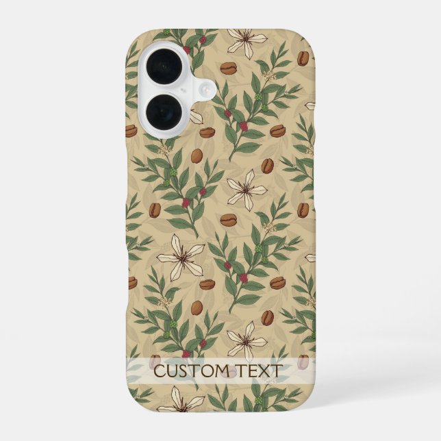 Coffee Tree Pattern Iphone Case (Back)