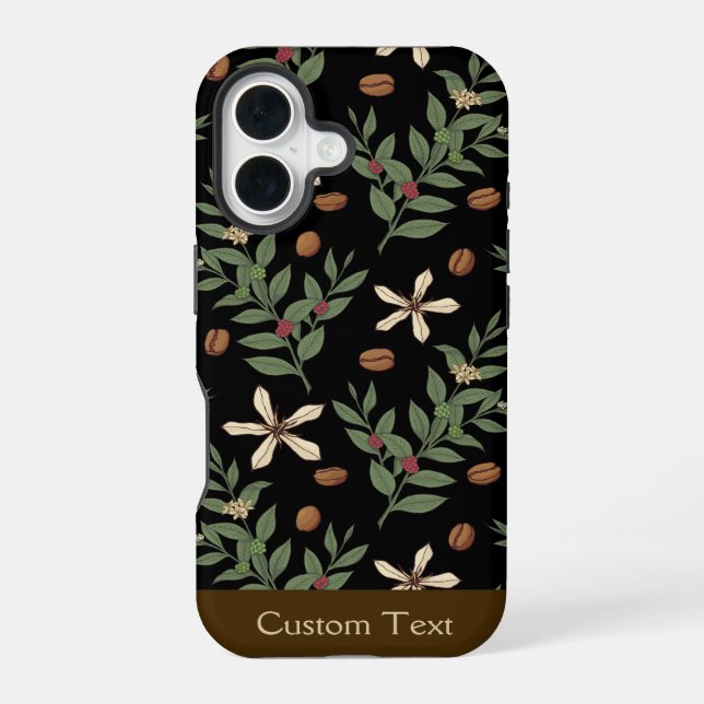 Coffee Tree Pattern Iphone Case (Back)