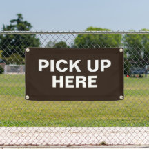 Coffee Truck Pick Up Here Horizontal Vinyl Banner