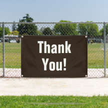 Coffee Truck Thank You Outdoor Vinyl Banner