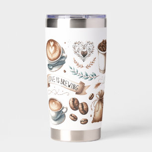 Coffee Tumbler Love Is Brewing