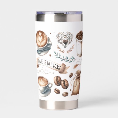 Coffee Tumbler Love Is Brewing