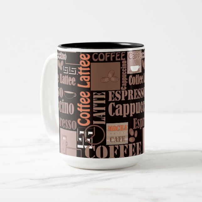 Coffee Two-Tone Coffee Mug (Front Left)