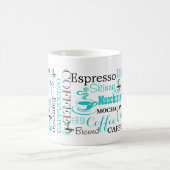Coffee typography modern coffee mug (Center)