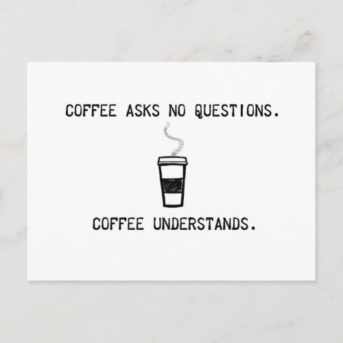 Coffee Understands Postcard