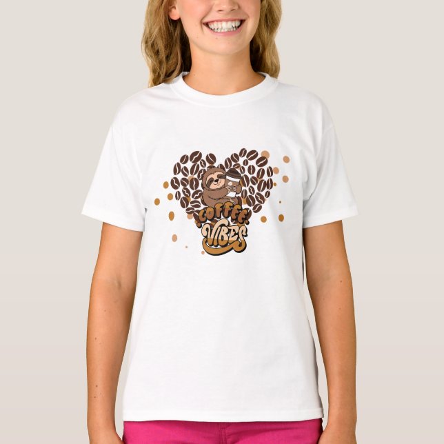coffee vibes design T-Shirt (Front)