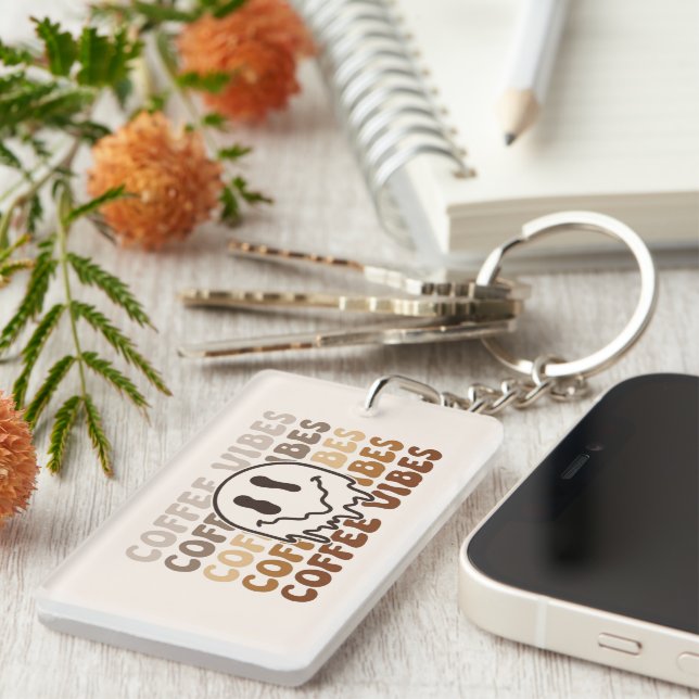 Coffee Vibes Keychain (Front Right)