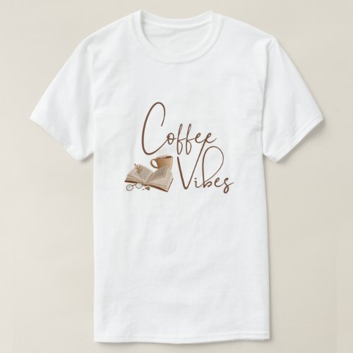 Coffee vibes minimalistic elegant  T_Shirt
