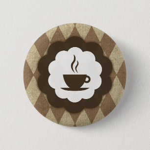coffee vintage button