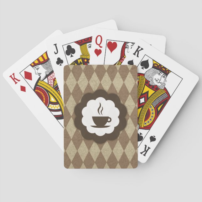 coffee vintage poker cards (Back)