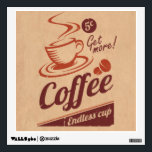 Coffee Wall Decal<br><div class="desc">Retro design</div>