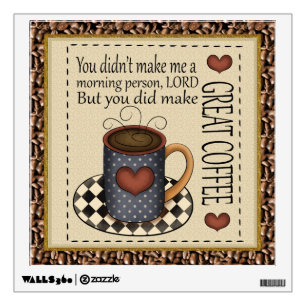 Coffee wall decal