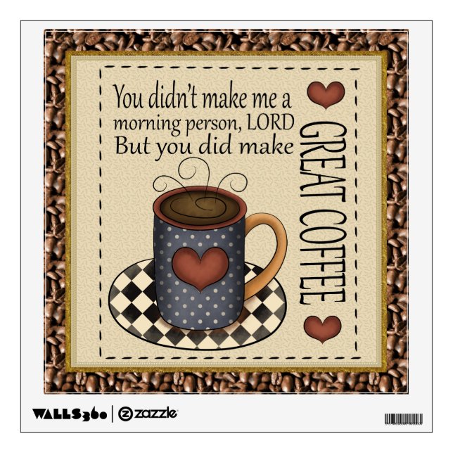 Coffee wall decal (Front)