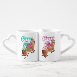 Coffee Warms The Soul Twin Mug