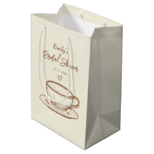 Coffee Wedding Favor   Bridal Shower Gift Bag