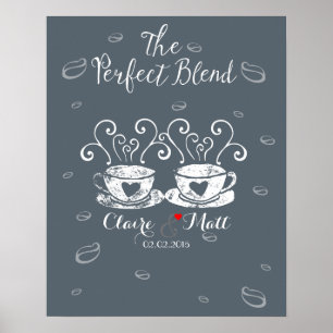 Coffee Wedding singing poster Alternative