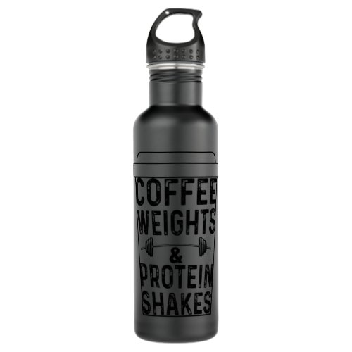 Coffee Weight Protein Shake Weightliftingpng Stainless Steel Water Bottle