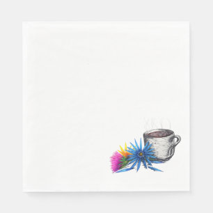 Coffee & Wildflowers Napkins