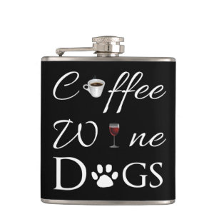 Coffee Wine Dogs Flask