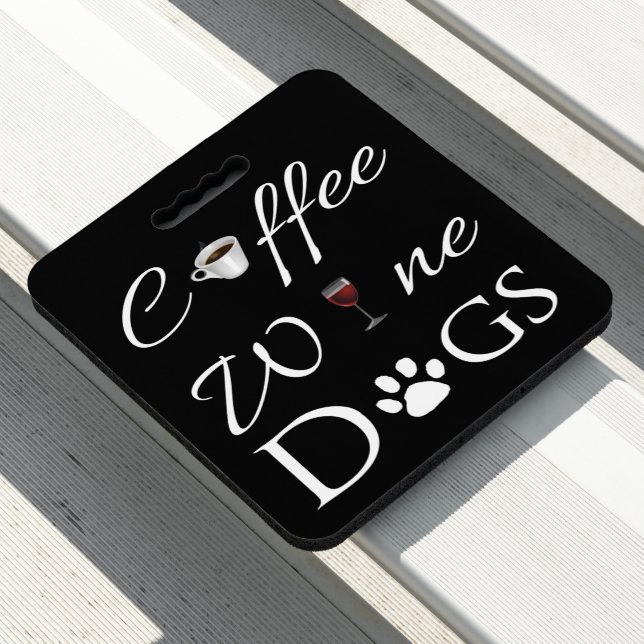 Coffee Wine Dogs Stadium Seat Cushion (In Situ)