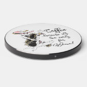 Coffee & Wine Lover Lady Wireless Charger (Front 2)
