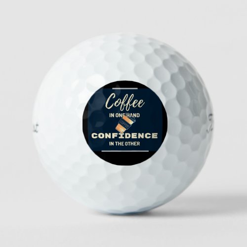 coffee with confidence golf balls