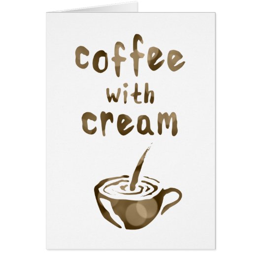 coffee with cream bokeh cards (Front)
