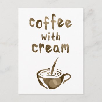 Coffee With Cream Comment Card by identica at Zazzle