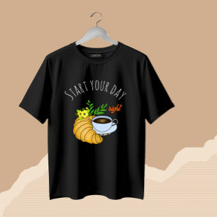 Coffee with croissant T-Shirt