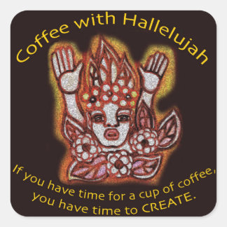 Coffee with Hallelujah Sticker
