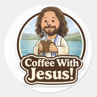Coffee With Jesus Sticker (3”)