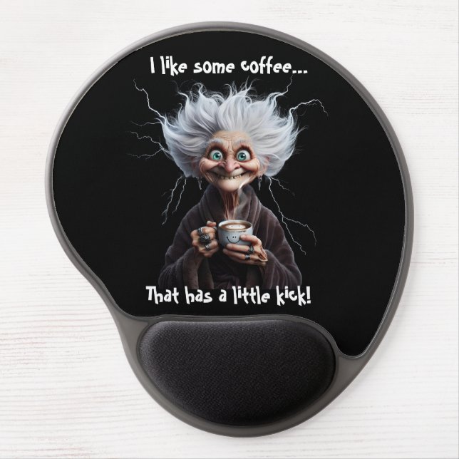 Coffee With Kick! Gel Mouse Pad (Front)