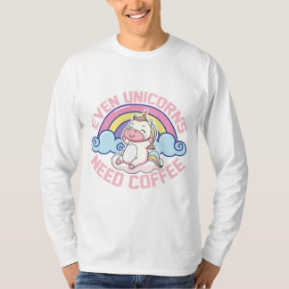 Coffee With Unicorn T-Shirt