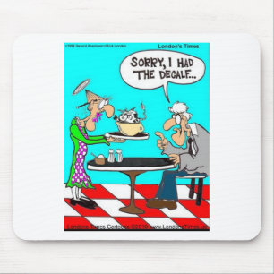 Coffee Without Cows Funny Tees Mugs & Gifts Mouse Pad