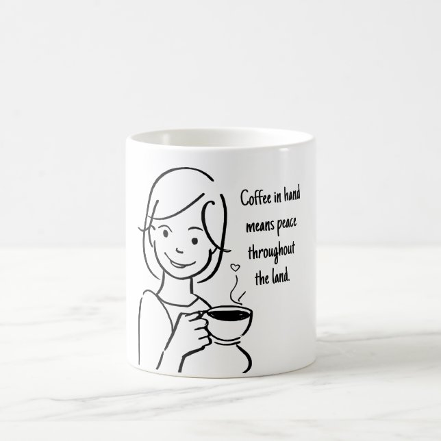 Coffee Woman  Coffee Mug (Center)