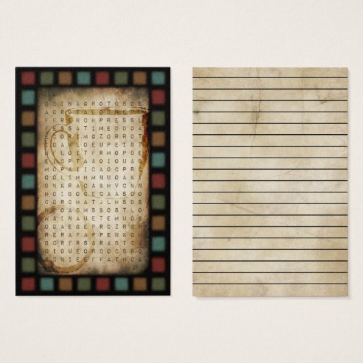 coffee word search (Front & Back)