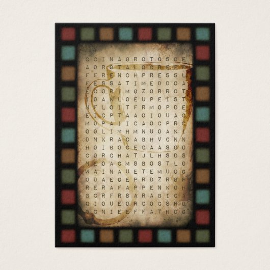 coffee word search (Front)