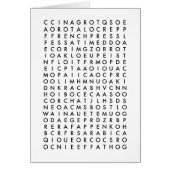 coffee word search puzzle (Front)