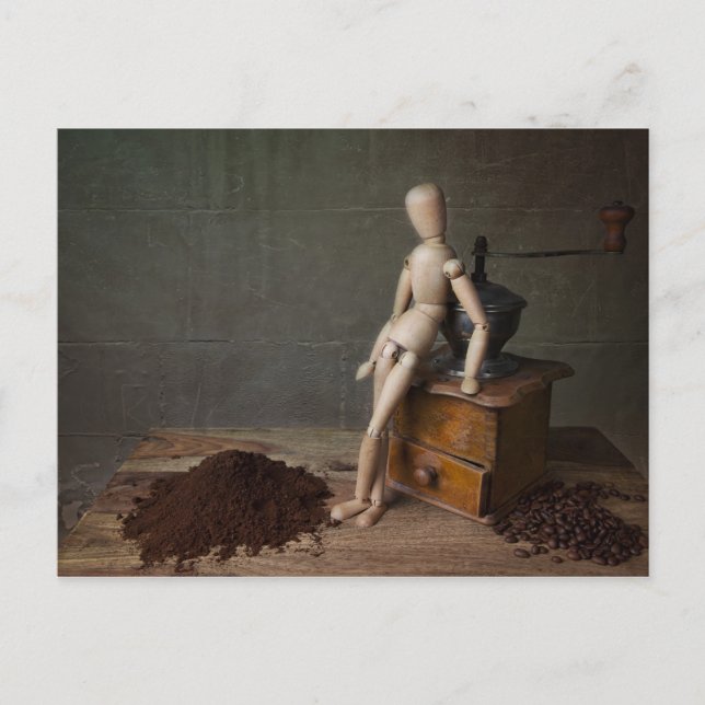 Coffee Worker Postcard (Front)