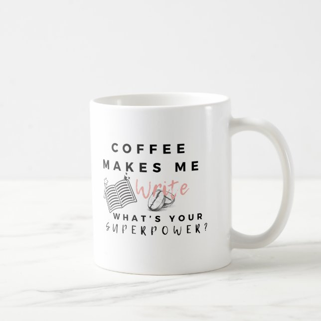 Coffee 'Writer Superpower' Mug (Right)
