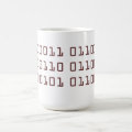 Coffee written in binary code mug | Zazzle