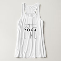 Coffee Yoga Wine | Chic Typography