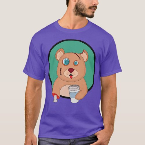Coffee Zombie Bear 3 T_Shirt